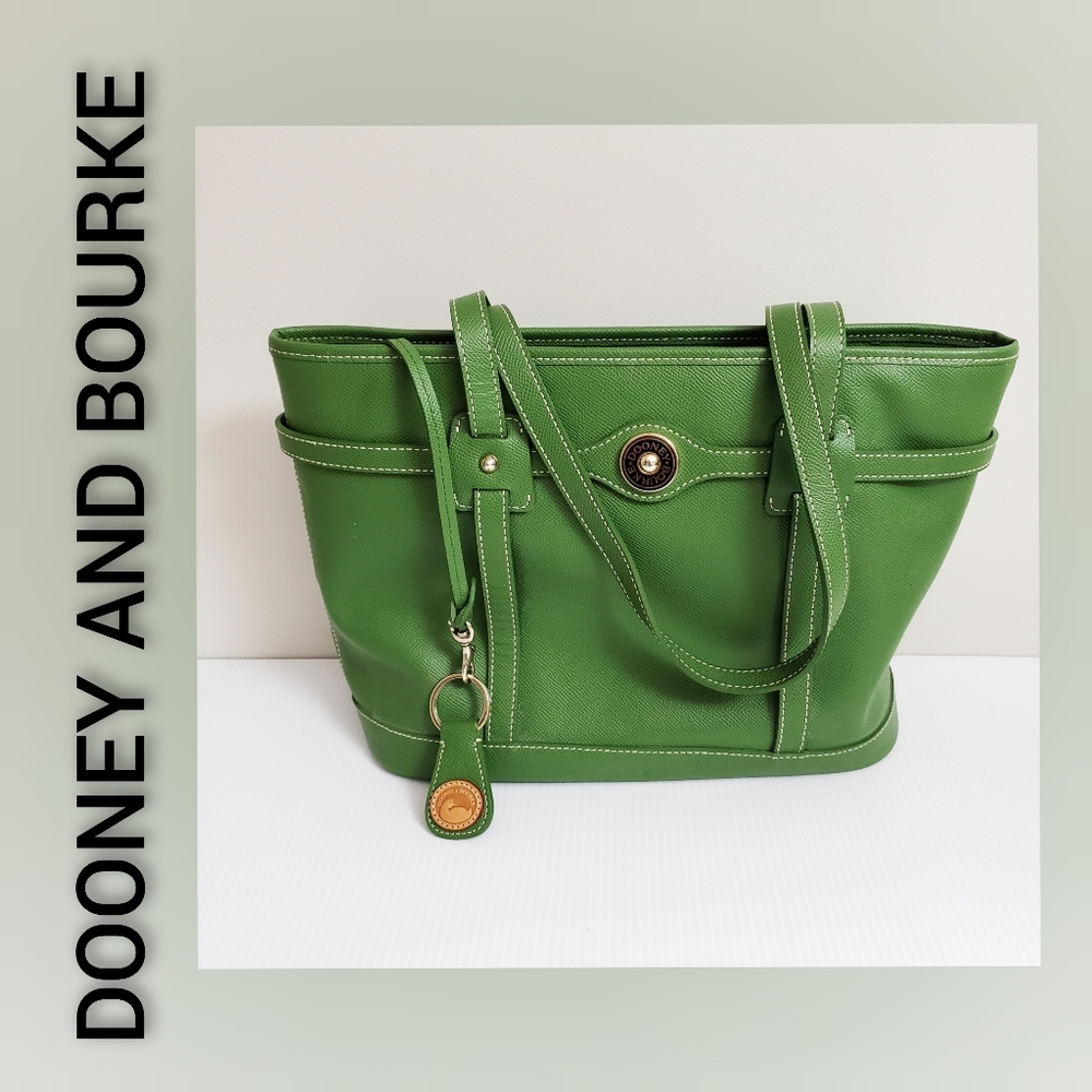 Dooney and Bourke Tote Green and Red